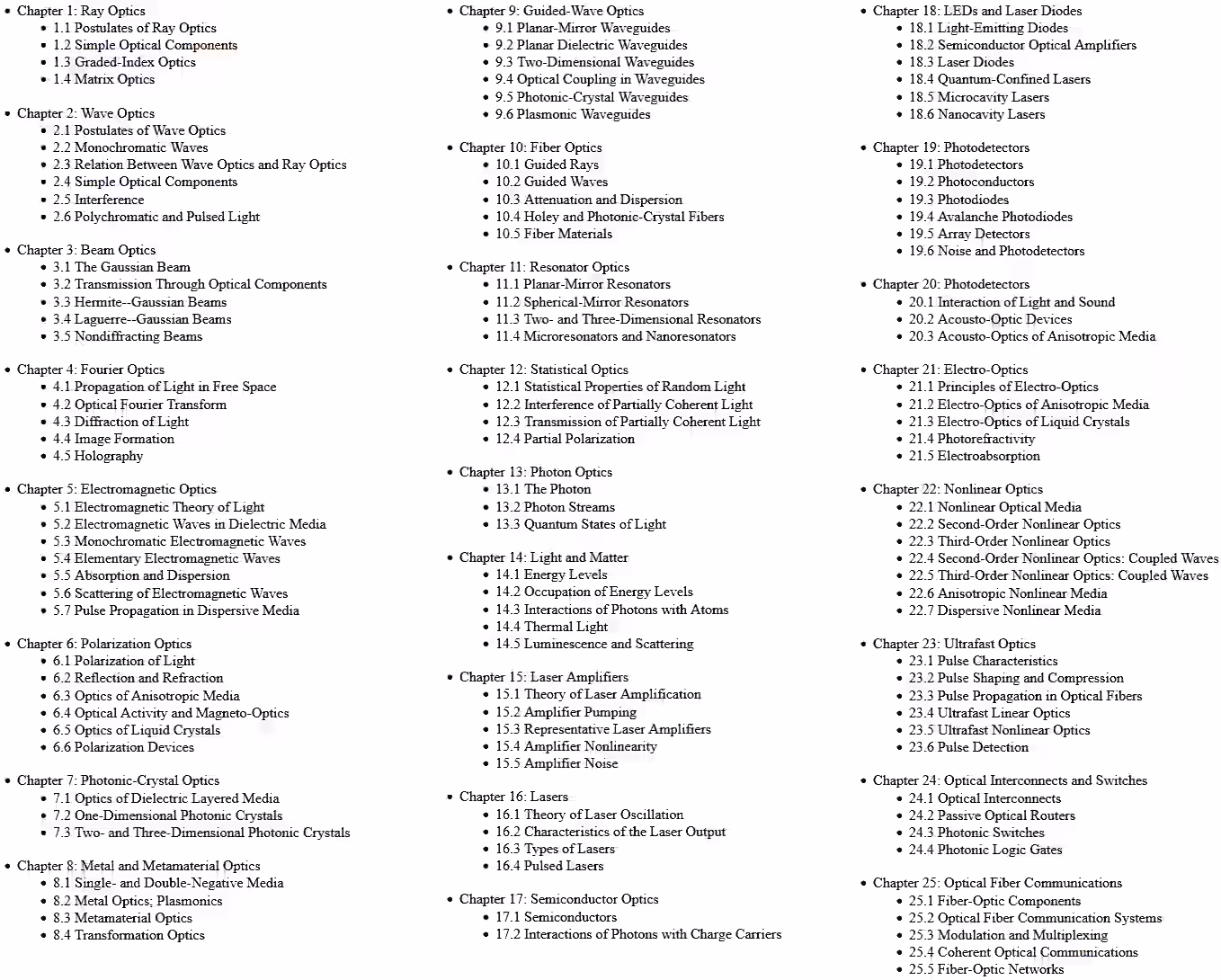 Table of Contents